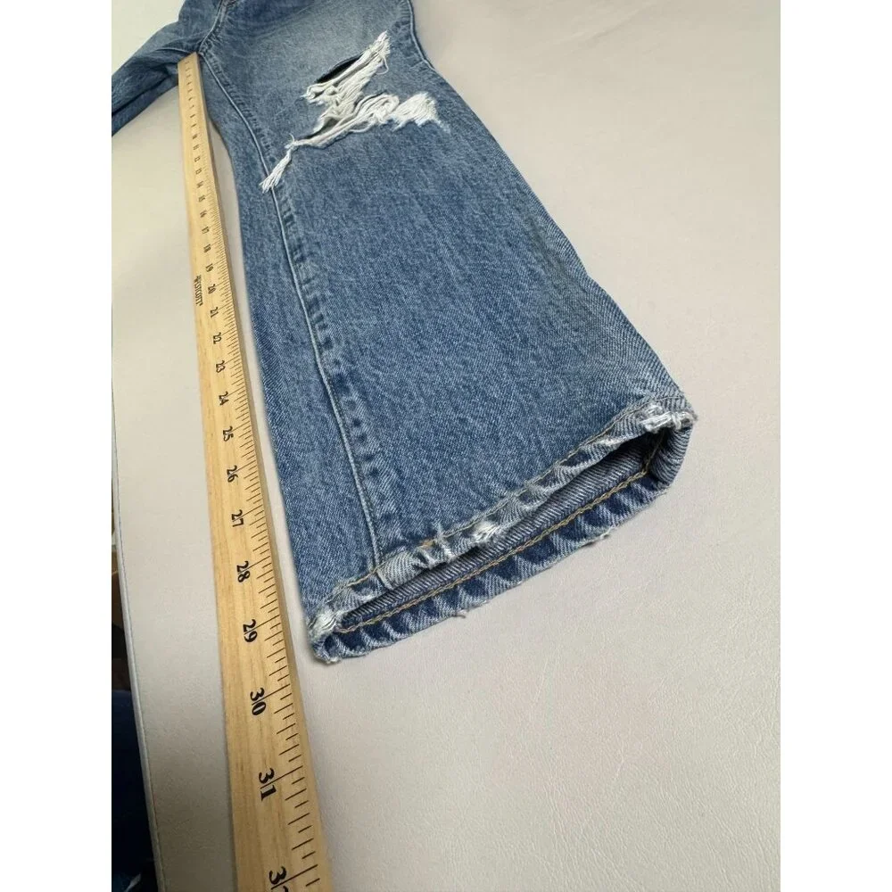 Slvrlake Roxy Jeans Women Size 26 Blue Denim Distressed High Rise Casual Cotton - Picture 6 of 16